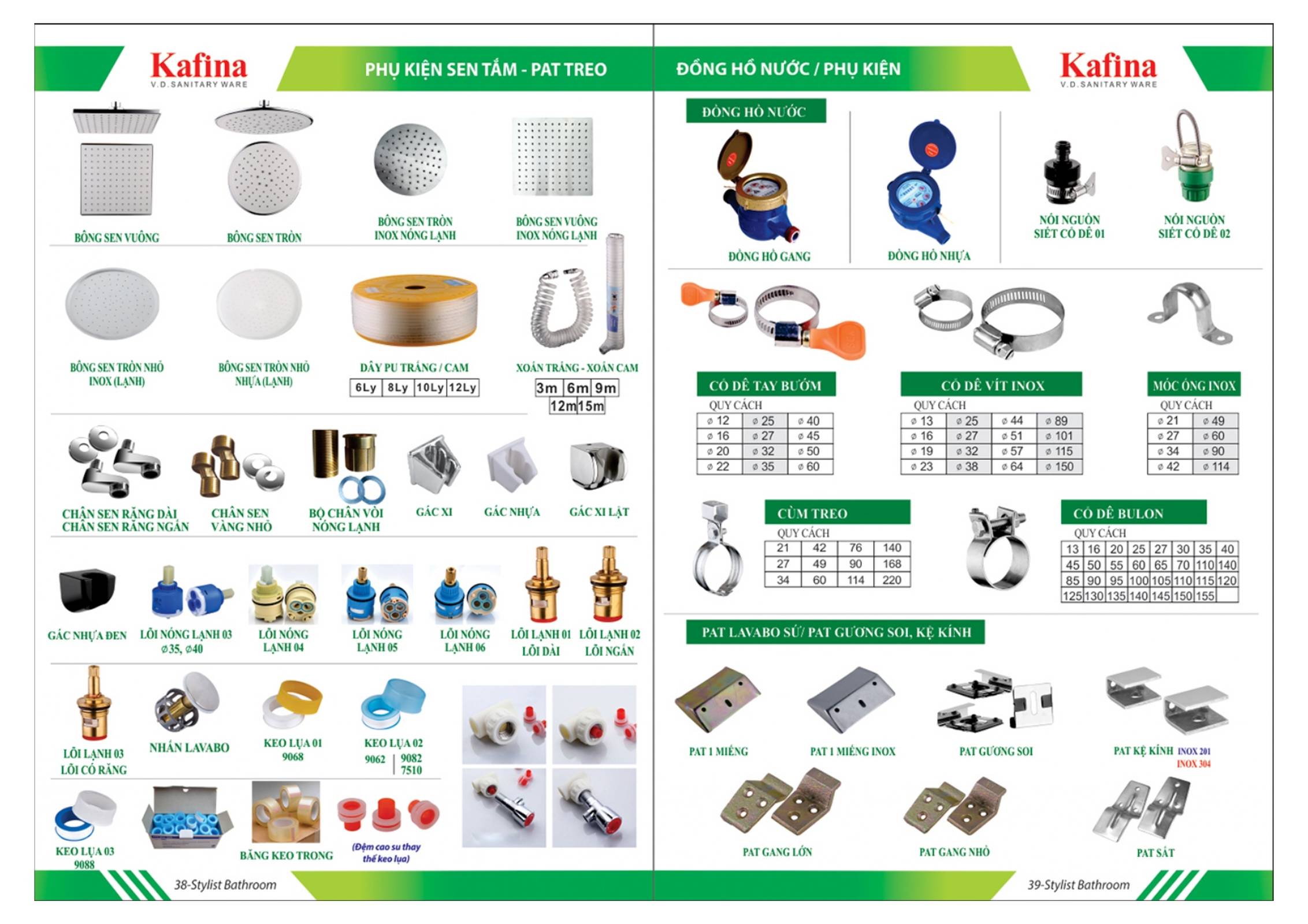 Thiết bị vệ sinh KAFINA Catalogue và Bảng giá mới nhất /Page 19